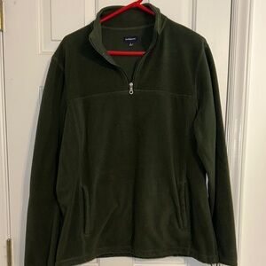 Croft & Barrow Green Zip Up Sweater